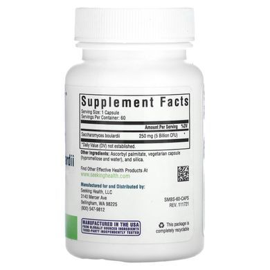 Seeking Health, Saccharomyces Boulardii, 5 Billion CFU, 60 Vegetarian Capsules