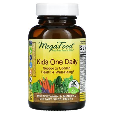 Мультивитамины для детей MegaFood (Kid's One Daily) 30 таблеток купить в Киеве и Украине