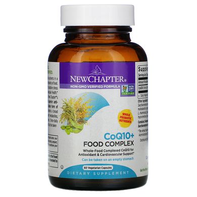 Коензим Q10 + живильний комплекс New Chapter (CoQ10 + Food Complex) 22 мг 60 капсул
