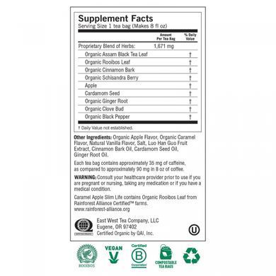 Green tea for weight loss Yogi Tea (Slim Life) 16 bags with apple-caramel flavor