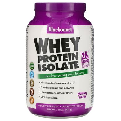 Сироватковий протеїн ізолят Bluebonnet Nutrition (Whey Protein Isolate) 992 г