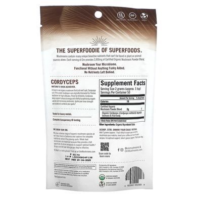 Кордицепс грибний порошок OM Organic Mushroom Nutrition (Cordyceps) 100 г