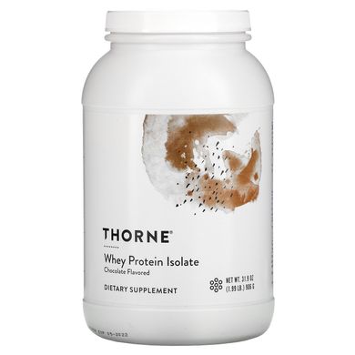 Сироватковий протеїн ізолят зі смаком шоколаду Thorne Research (Whey Protein Isolate) 876 г