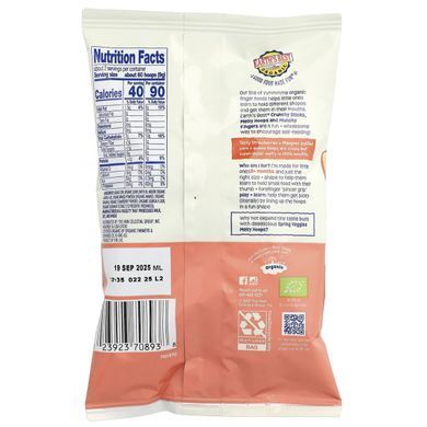 Earth's Best, Organic Melty Hoops, Puffed Corn Snack, 8+ Months, Strawberries + Mangoes, 0.7 oz (20 g)