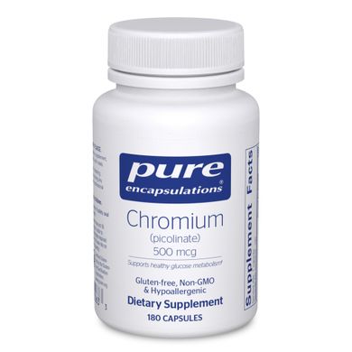 Хром Піколинат Pure Encapsulations (Chromium Picolinate) 500 мкг 180 капсул