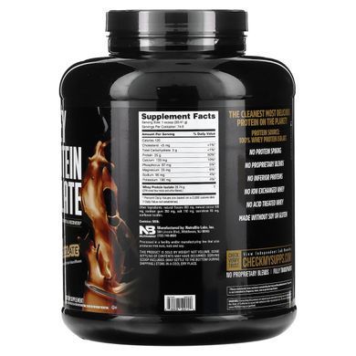 100% -ний ізолят сироваткового білка, голландський шоколад, NutraBio Labs, 2,23 кг