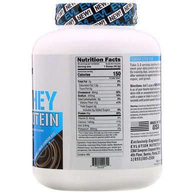 100% сироваткового протеїну, подвійний шоколад, EVLution Nutrition, 2,268 кг