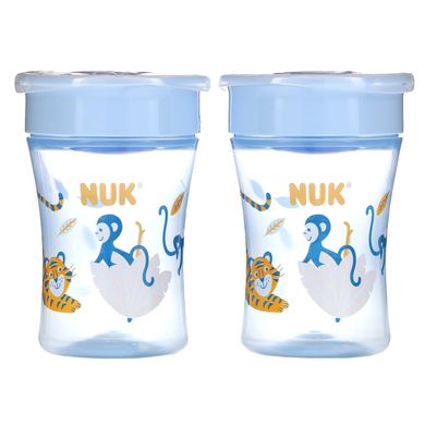 Чашки 360 для дітей, 8 + місяців, Evolution 360 Cup, 8 + Months, NUK, 2 чашки по 8 унцій (240 мл)