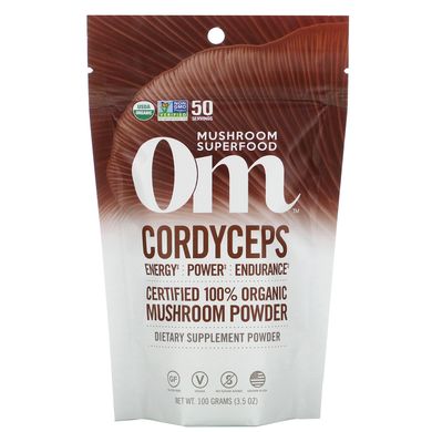 Кордицепс грибний порошок OM Organic Mushroom Nutrition (Cordyceps) 100 г