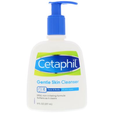 Ніжний засіб для очищення шкіри, Cetaphil, 8 рідк унцій (237 мл)
