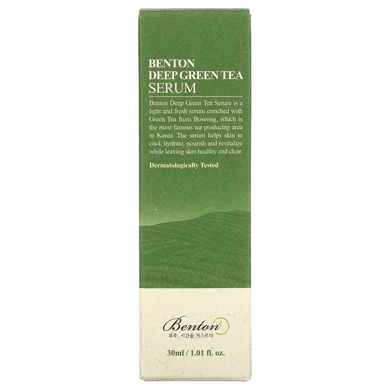 Benton, Сыворотка с глубоким зеленым чаем, 1,01 жидкая унция (30 мл) купить в Киеве и Украине