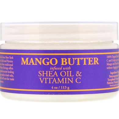 Масло ши і манго для волосся і шкіри з вітаміном С Nubian Heritage (Mango Butter with Shea Oil) 114 г