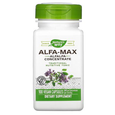 Альфальфа Макс Nature's Way (Alfa-Max) 525 мг 100 капсул купить в Киеве и Украине