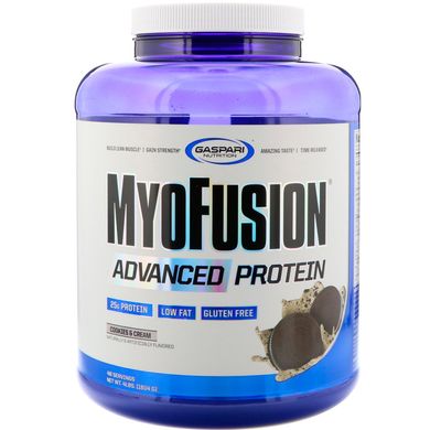 MyoFusion, покращений протеїн, печиво і крем, Gaspari Nutrition, 1,81 кг