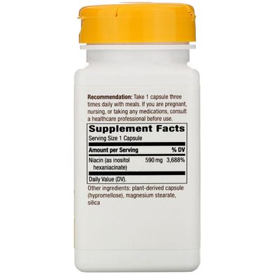 ГексаНіацін, Enzymatic Therapy, 590 мг, 60 рослинних капсул