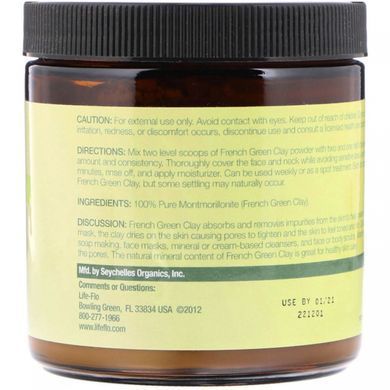 French green clay, detox for face