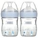 NUK, Simply Natural, детские бутылочки, медленный поток, для младенцев с рождения, 2 шт., 150 мл (5 унций) фото