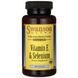 Витамин Е и селен, Vitamin E & Selenium, Swanson, 90 капсул фото