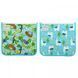 Green Sprouts, Reusable insulated sandwich bags, from 6 months, Aqua Llamas, 2 pcs.