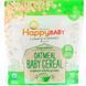Органический, ручная обработка, детская овсянка, Happy Family Organics, 7 унц. (198 г) фото