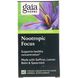 Ноотропний фокус, Nootropic Focus, Gaia Herbs, 60 рідких вегетаріанських капсул фото