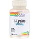 Лизин Solaray (L-Lysine) 500 мг 120 капсул фото