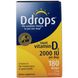 Витамин Д3 Ddrops (Liquid Vitamin D3) 2000 МЕ 5 мл 180 капель фото