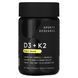 Sports Research, D3 + K2, Plant-Based, 120 Veggie Softgels фото