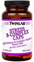 Вітаміни групи В комплекс, Stress B-Complex, Twinlab, 100 капсул
