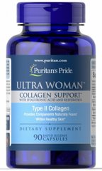 Підтримка колагену з гіалуроновою кислотою Ultra Woman ™, Ultra Woman ™ Collagen Support with Hyaluronic Acid, Puritan's Pride, 90 капсул