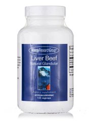 Печінка яловича натуральна залозиста, Liver Beef Natural Glandular, Allergy Research Group, 125 вегетаріанських капсул