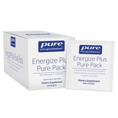 Витамины от усталости с метафолином Pure Encapsulations (Energize Plus Pure Pack with Metafolin L-5-MTHF) 30 пакетиков купить в Киеве и Украине