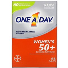 Мультивитамины для женщин старше 50 лет, Women’s 50+ Complete Multivitamin, One-A-Day, 65 таблеток купить в Киеве и Украине