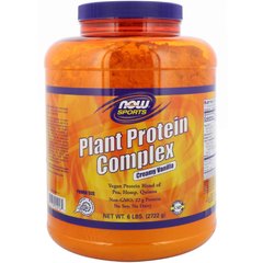 Протеїн рослинний комплекс смак ванілі Now Foods (Plant Protein Sports) 2,73 кг
