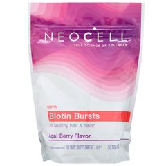 Біотин Neocell (Biotin Bursts) 10000 мкг зі смаком ягід асаї 30 жувальних цукерок