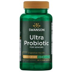 Ультра пробиотик для пожилых людей, Ultra Probiotic for Seniors, Swanson, 15 миллиард КОЕ, 60 капсул купить в Киеве и Украине