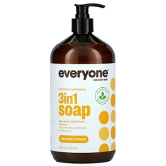 Піна шампунь гель 3 в 1 кокос і лимон EO Products (Soap for Body) 3 в 1 946 мл