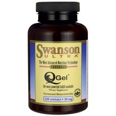 Q-гель, Q-Gel, Swanson, 30 мг, 120 капсул