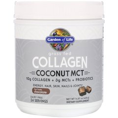 Пептиди колагену зі смаком шоколаду Garden of Life (Grass Fed Collagen Coconut MCT) 420 г