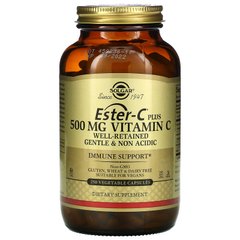 Естер-С вітамін C Solgar (Ester-C Plus) 500 мг 250 вегетаріанських капсул