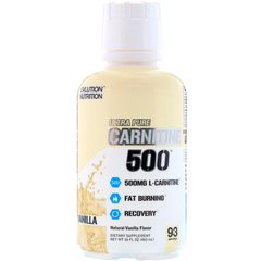 L-карнітин 500, L-Carnitine 500, ваніль, EVLution Nutrition, 16 унц (465 мл)
