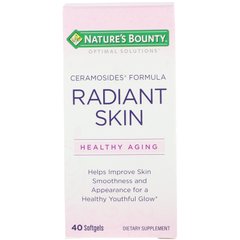 Для сяючої шкіри Керамозіди Nature's Bounty (Radiant Skin Ceramosides Optimal Solutions) 40 капсул