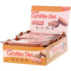 Диетические бары шоколад арахисовое масло Universal Nutrition (CarbRite Diet Bar) 12 шт по 56.7 г купить в Киеве и Украине