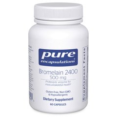 Бромелайн Pure Encapsulations (Bromelain 2400) 500 мг 60 капсул купить в Киеве и Украине