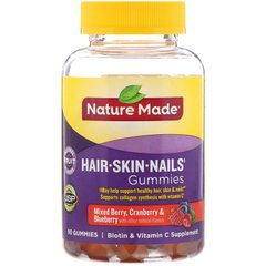 Комплекс для шкіри волосся і нігтів смак ягід Nature Made (Hair Skin and Nails) 90 жувальних таблеток