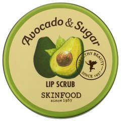 Скраб для губ с авокадо и сахаром, Avocado & Sugar Lip Scrub, Skinfood, 14 г купить в Киеве и Украине