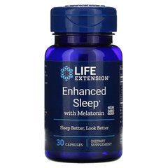 Покращений сон з мелатоніном Life Extension (Enhanced Sleep with Melatonin) 30 капсул