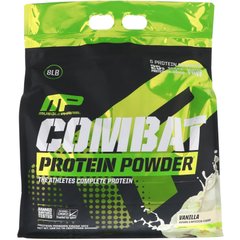 Протеїновий порошок Combat, ваніль, MusclePharm, 8 фунтів (3629 г)