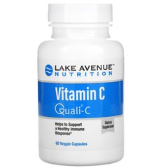 Вітамін С Lake Avenue Nutrition (Vitamin Quali-C) 1000 мг 60 рослинних капсул