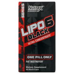 Жиросжигатель ультра-концентрат Nutrex Research (Lipo 6 Black Ultra Concentrate) 60 черных капсул купить в Киеве и Украине